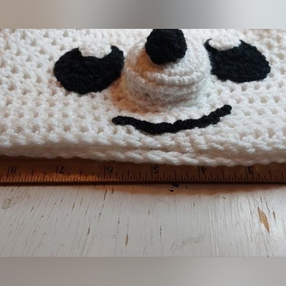 Panda Bear Adult Handmade Beanie Stocking Hat Crochet Animal Winter Warm Cozy - Picture 6 of 8
